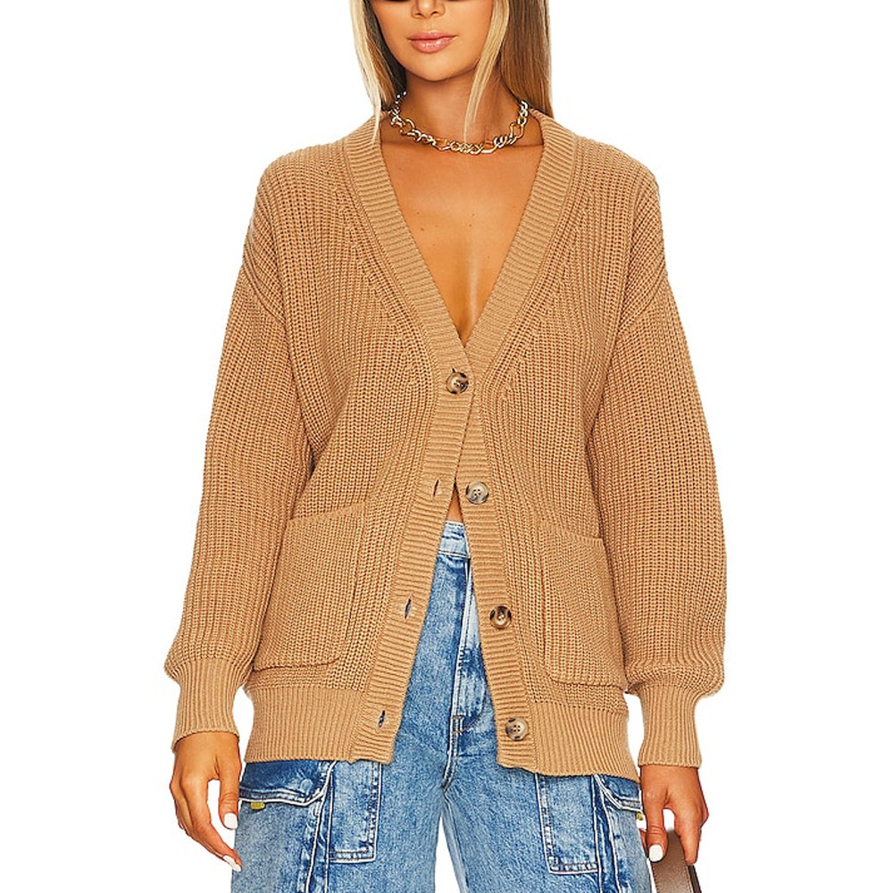 Callahan 'The Cardigan' Tan Sweater Size M